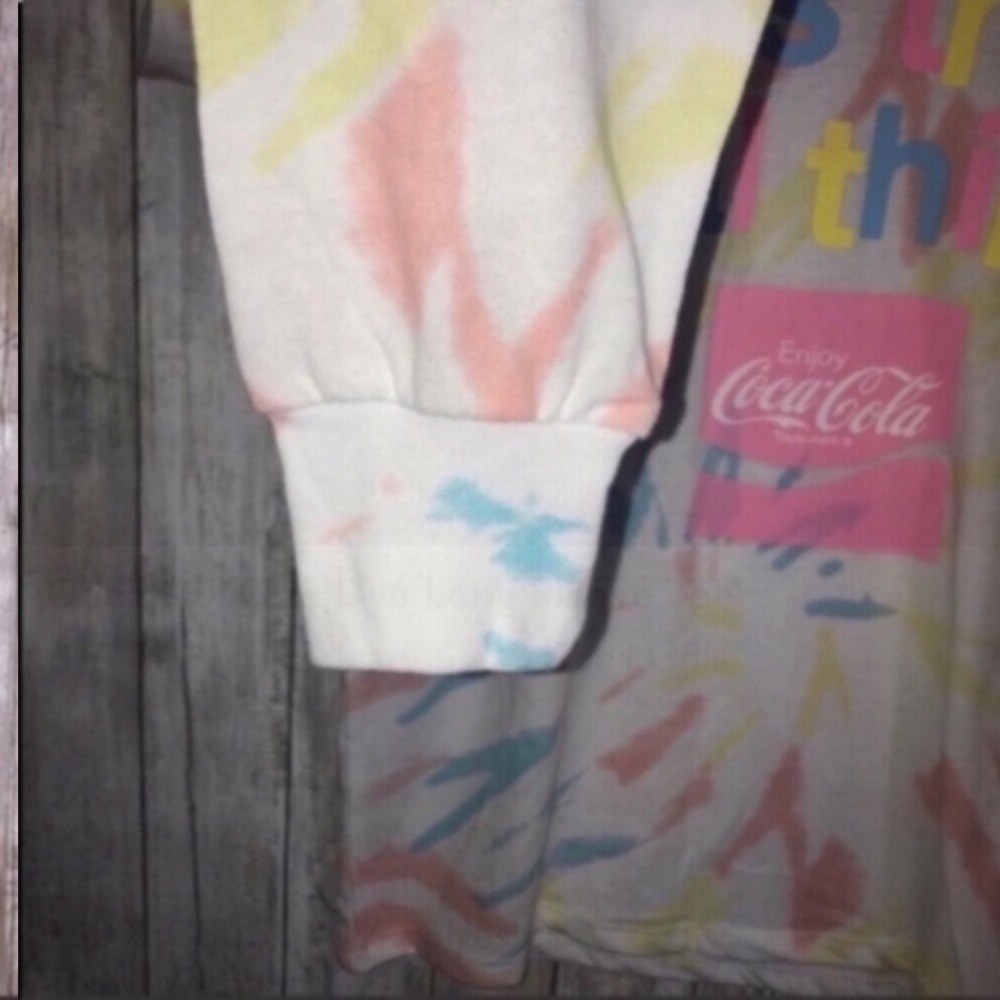 Coca Cola Tie Dye Long Sleeve Tee - Picture 3 of 4